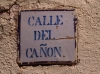 Placa Calle del Caon, Tronchn (Teruel)